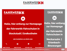 Tablet Screenshot of fahrwerkk.de